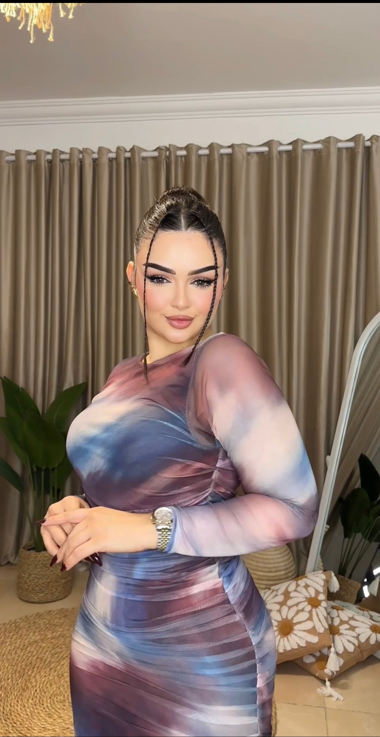 فستان تل مدرج