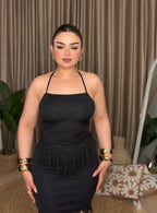 طقم اسود شراشيب