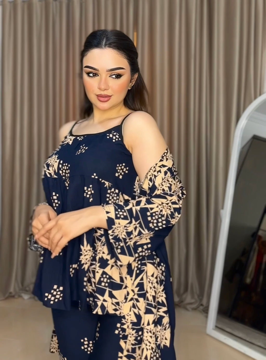 بيجامة فسكوز ورد