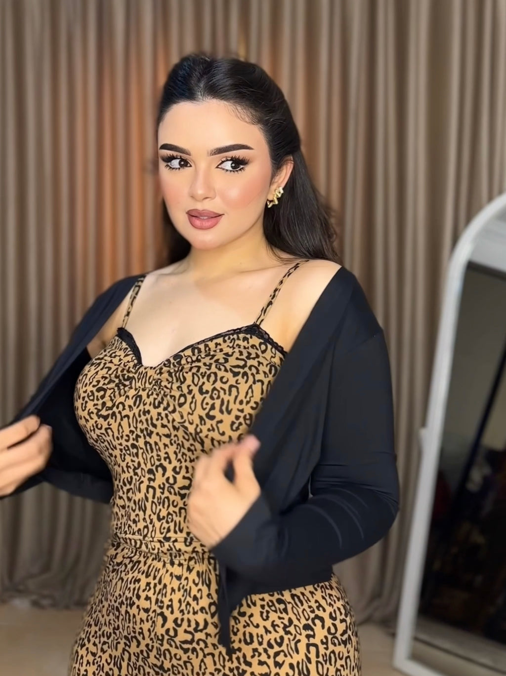 بيجامة تايجر بجاكيت اسود