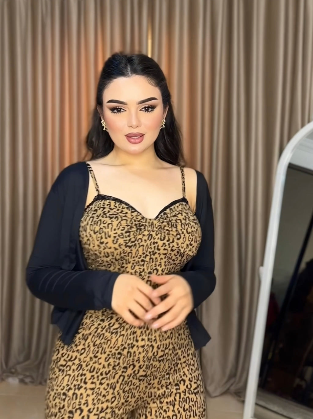 بيجامة تايجر بجاكيت اسود