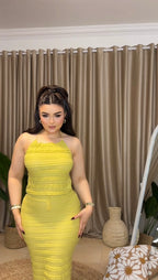 طقم اصفر شمس