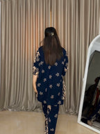 بيجامة فسكوز ورد