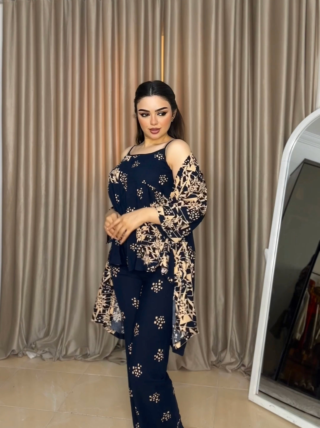 بيجامة فسكوز ورد