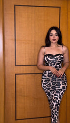 Tiger cap lined dress