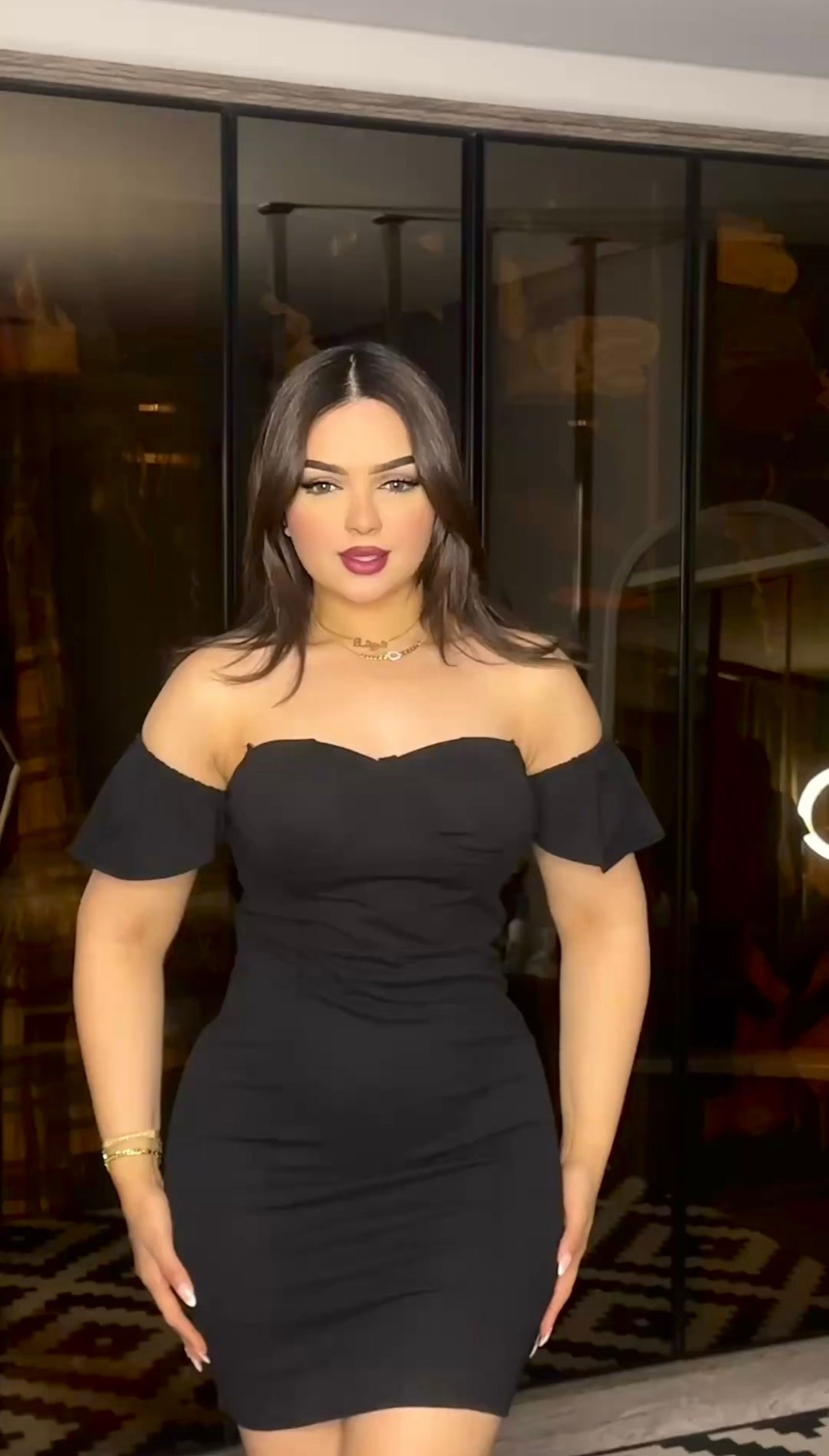 فستان كب مبطن قصير