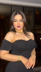 فستان كب مبطن قصير