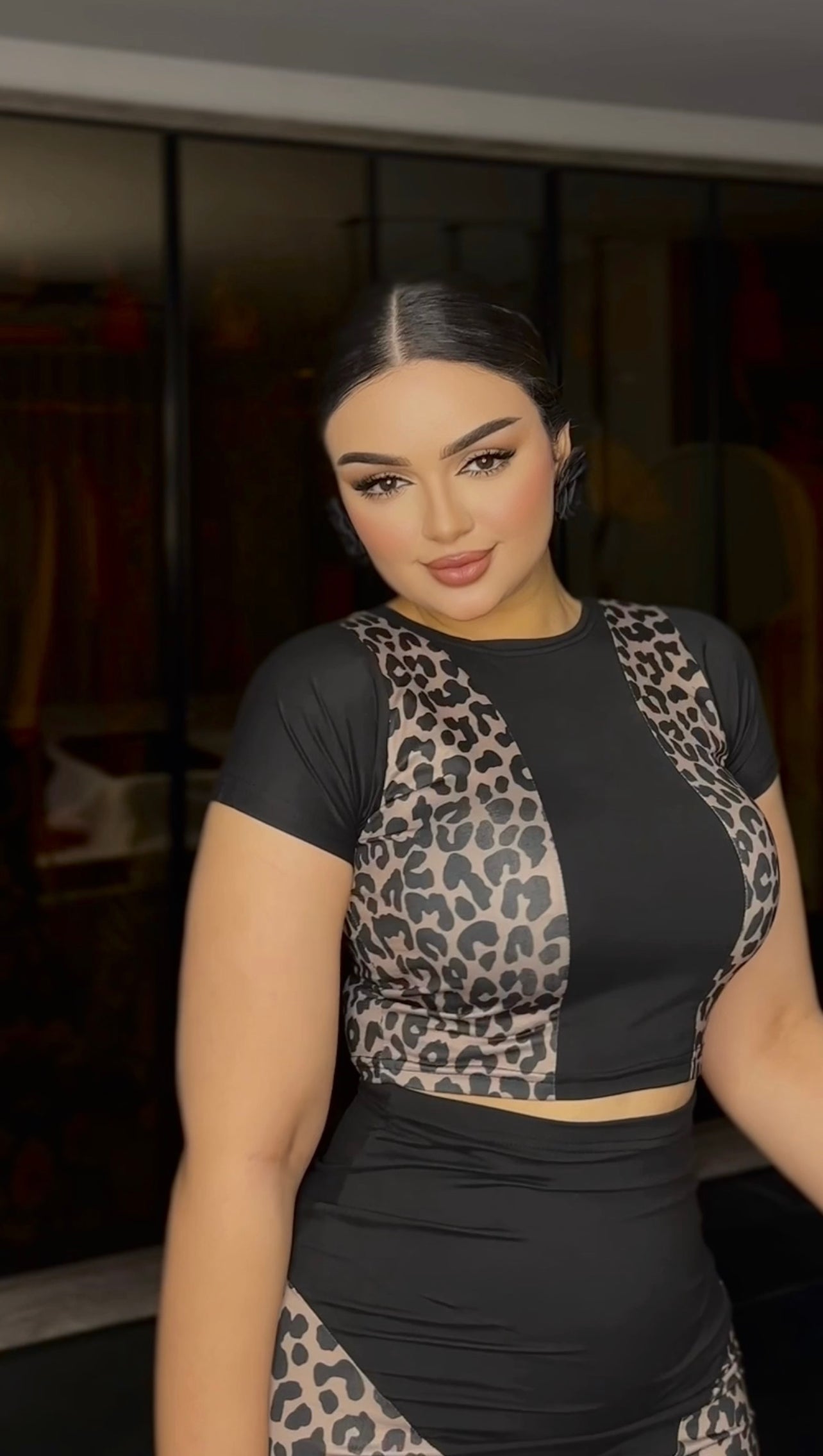 طقم التايجر اسود جيبة وتوب نص كم