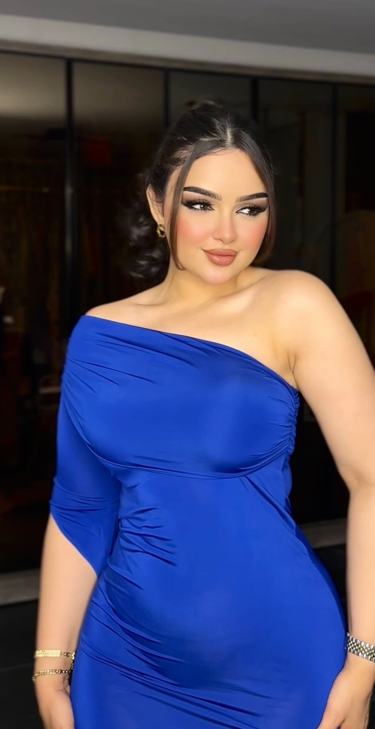 فستان كم طويل