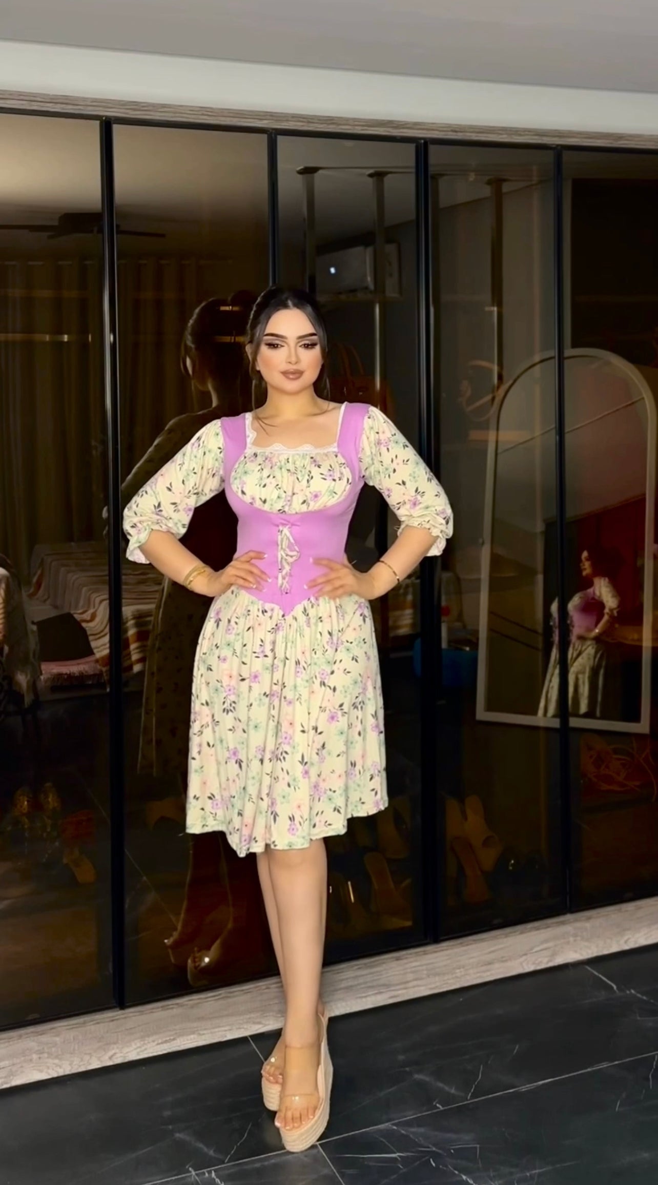 كاش مشجر ورد