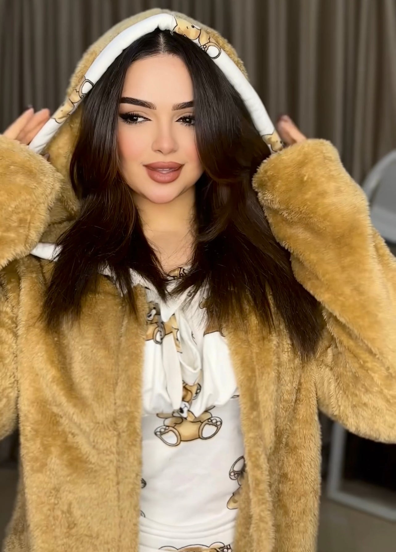 بيجامة دبدوب ابيض