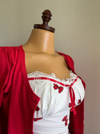 الفستان مسحب مضلع  البلرو قطن